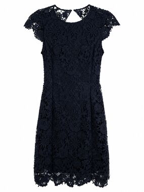 navy blue dress for baby girl Yaira Backless Drop Waist Mini Bubble Dress | Miss Circle New York main image 1
